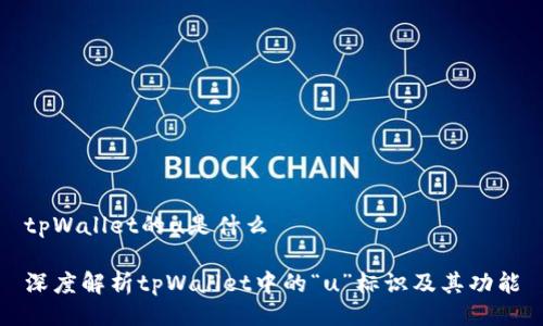 tpWallet的u是什么

深度解析tpWallet中的“u”标识及其功能
