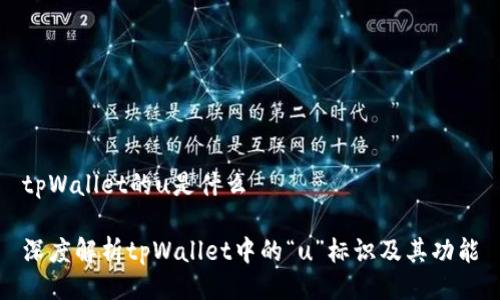 tpWallet的u是什么

深度解析tpWallet中的“u”标识及其功能