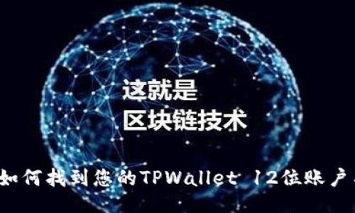  如何找到您的TPWallet 12位账户名