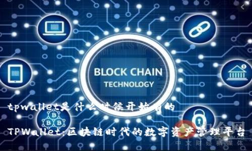 tpwallet是什么时候开始有的

TPWallet：区块链时代的数字资产管理平台
