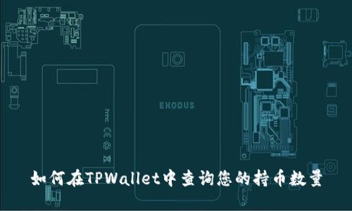 如何在TPWallet中查询您的持币数量