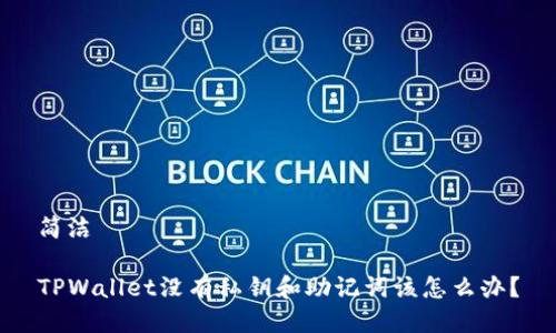 简洁

TPWallet没有私钥和助记词该怎么办？